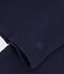 T-shirt Regular a maniche lunghe con scollo rotondo in jersey flammé donna blu SMOKING