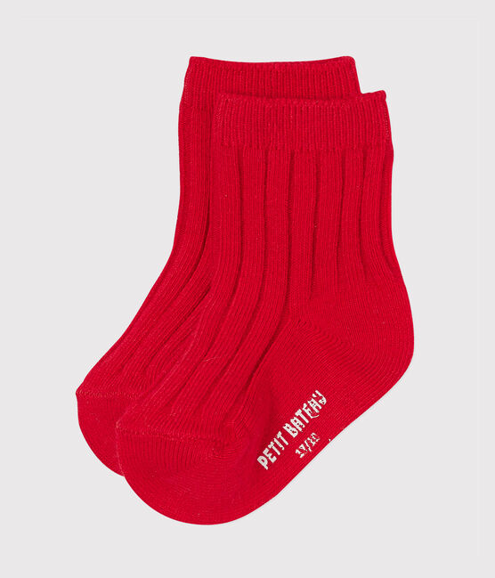 Calze per bebé unisex rosso FROUFROU
