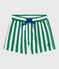 Shorts da bagno con stampa a righe neonato verde MARSHMALLOW/ JARDIN