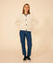 Cardigan a costa inglese in cotone donna ecru AVALANCHE