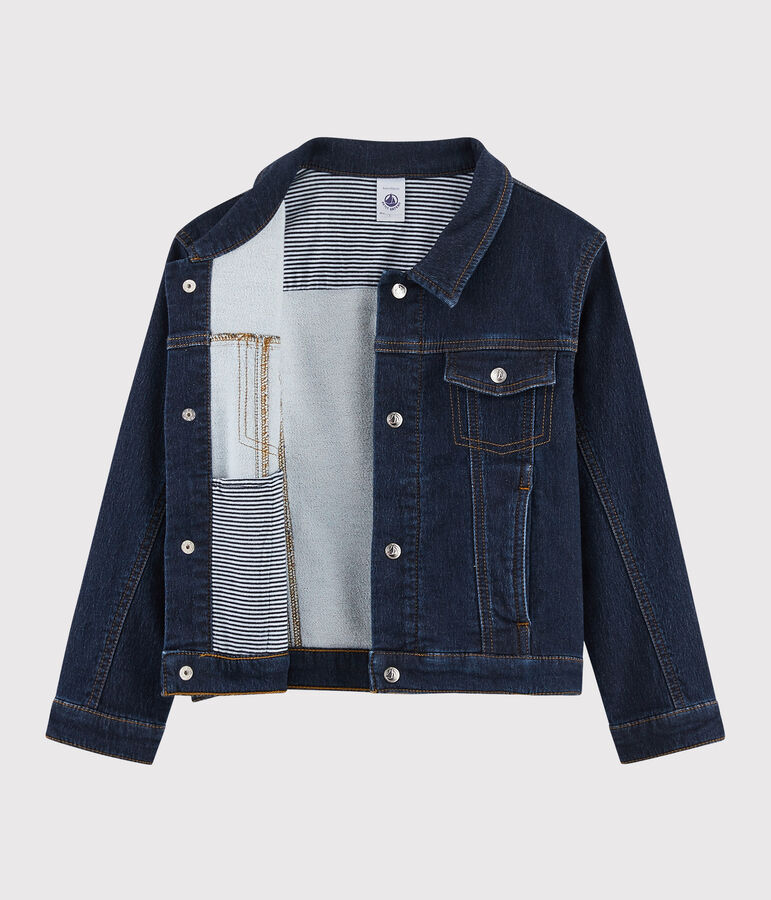 Giacca in denim bambino blu