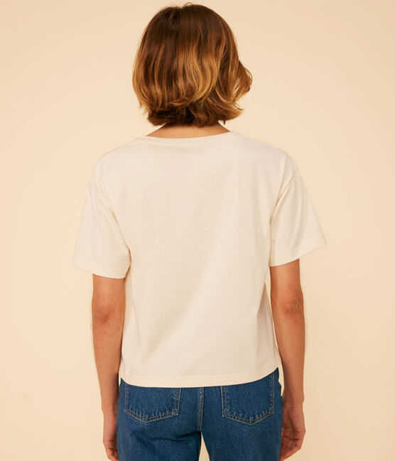 T-shirt LE BOXY in cotone donna ecru AVALANCHE