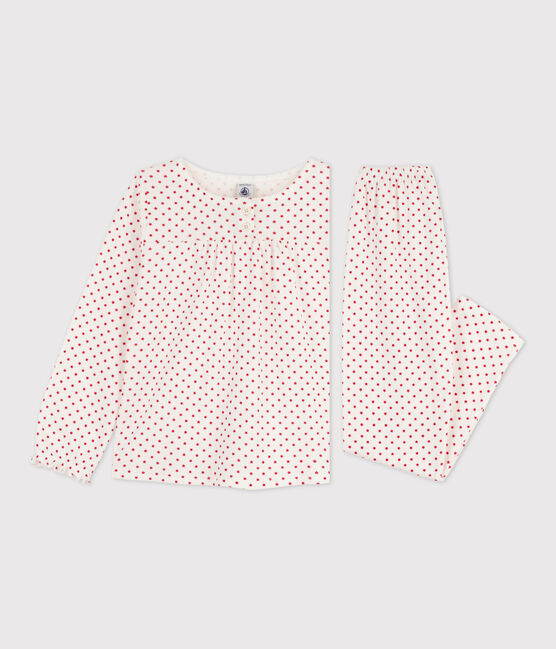Pigiama bambina in cotone con motivo stella bianco MARSHMALLOW/ STOP