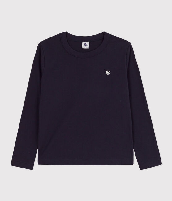 T-shirt maniche lunghe bambino blu SMOKING