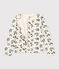 Cardigan in tubique stampato bambina bianco AVALANCHE/ MULTICO