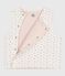 Cardigan senza maniche double face in cotone con stampa neonato bianco MARSHMALLOW/bianco MULTICO
