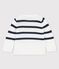 Maglione in tricot per bebè bianco MARSHMALLOW/blu SMOKING