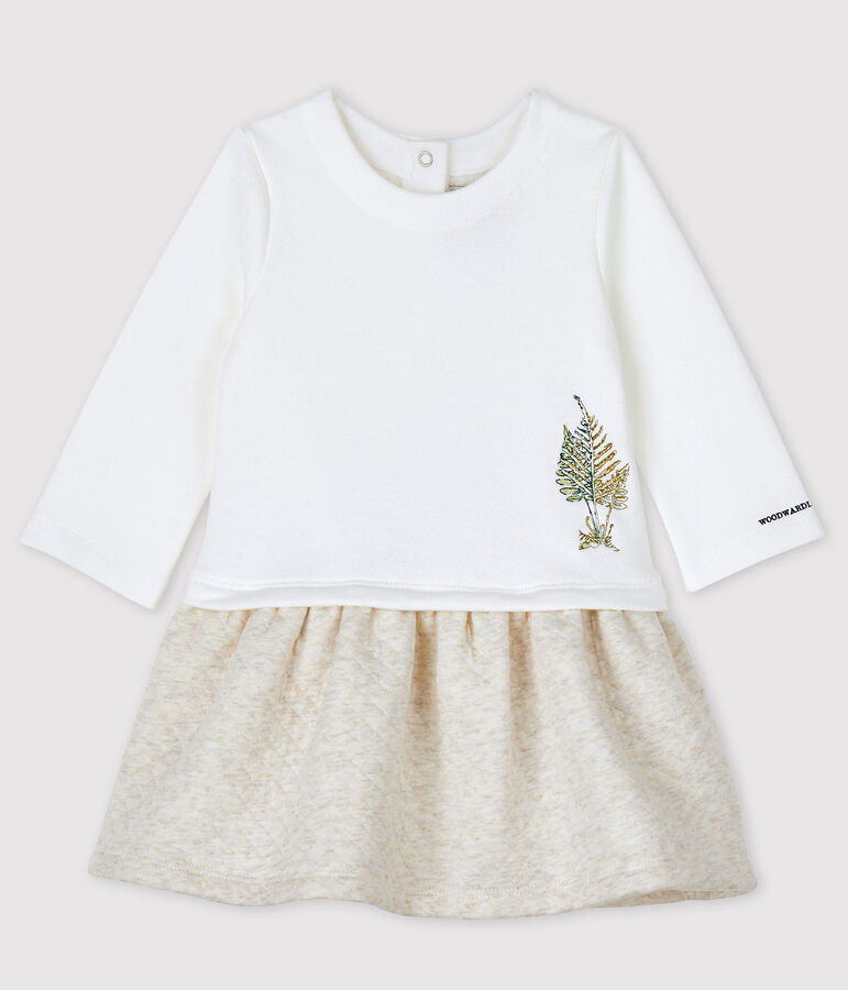 Abito da neonata Petit Bateau x Deyrolle bianco
