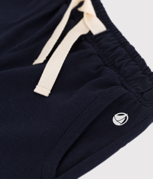 Shorts in cotone bambina blu