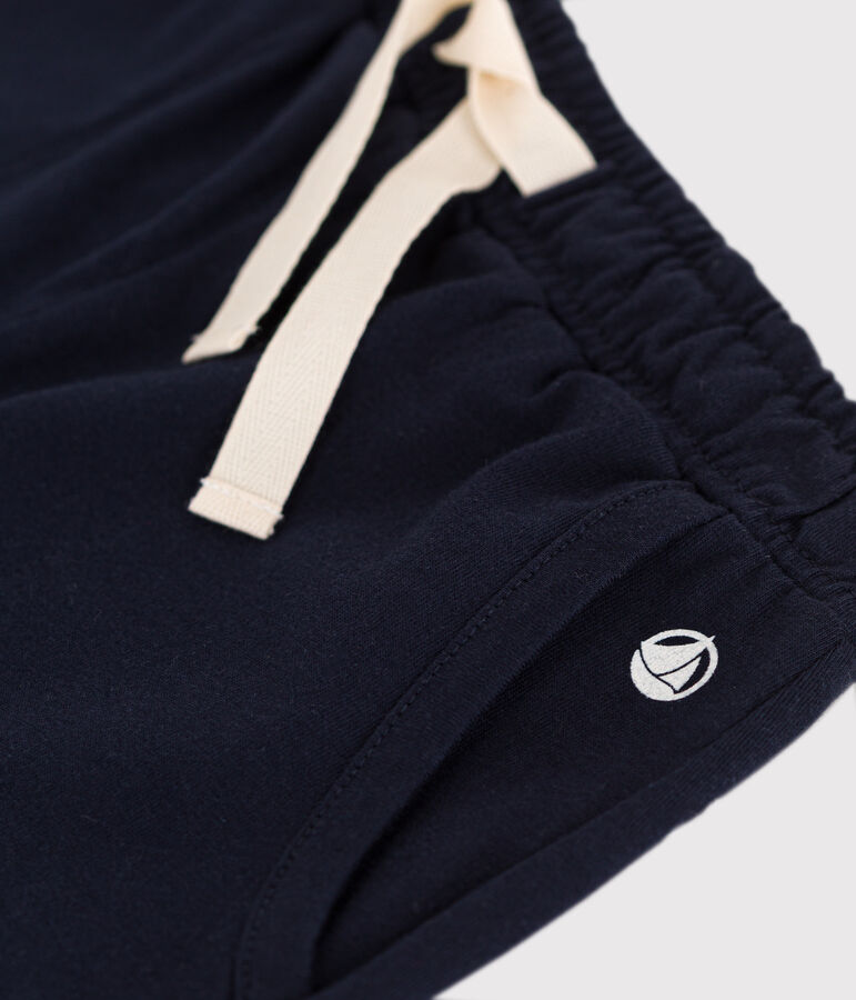 Shorts in cotone bambina blu