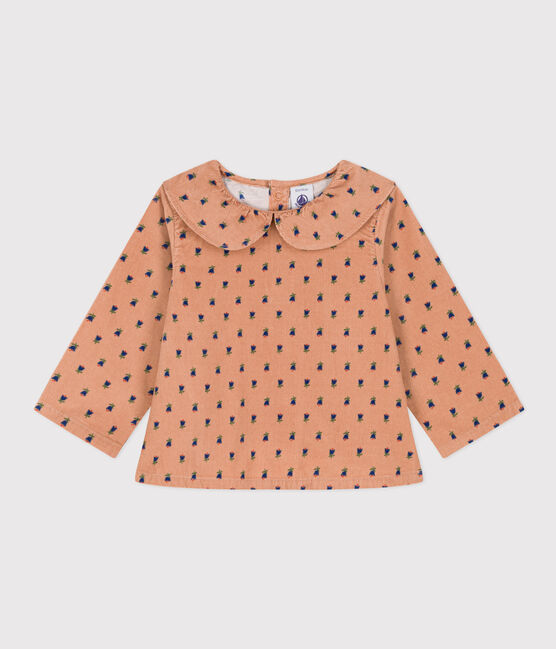 Blusa a manica lunga in velluto per bebè SIENNA/ MULTICO