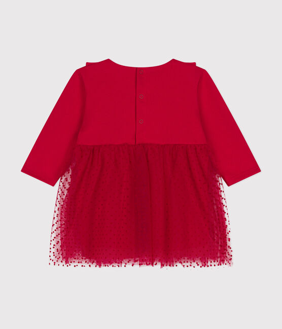 Abito in cotone e tulle neonato COULIS