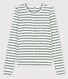 Cardigan iconico in cotone a righe Donna