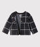 Cardigan a scacchi bebè femmina nero CITY/bianco MULTICO