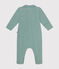 Pigiama neonato in velluto verde PAUL