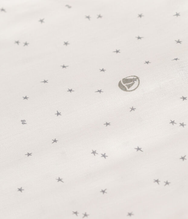 Sacco nanna neonato in cotone con stampa TOG 1 bianco/grigio