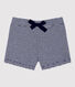 Shorts bebè millerighe in cotone biologico