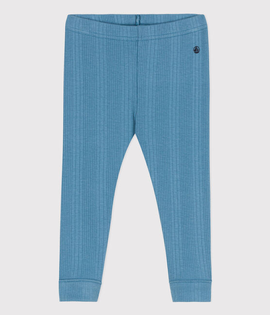 Leggins per bebè in cotone  blu LAVIS