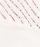 Asciugamano quadrato da bagno in cotone per neonati bianco MARSHMALLOW/rosso TERKUIT