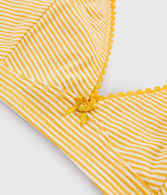 Reggiseno a triangolo donna giallo BOUDOR/bianco MARSHMALLOW