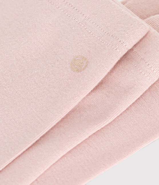 Leggings in cotone tinta unita neonato rosa SALINE