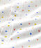 Body-pigiama senza piedi bebè in cotone biologico bianco MARSHMALLOW/bianco MULTICO