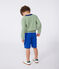 Pullover in cotone a righe bambino verde PALMERAIE/ AVALANCHE
