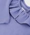 T-shirt con colletto a maniche lunghe tinta unita bambino viola