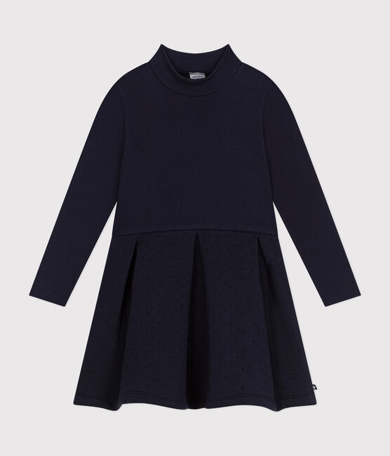 Abiti maniche lunghe tinta unita bambina blu SMOKING
