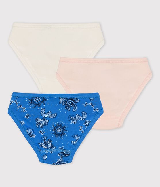 Confezione da 3 slip bambina bandana in cotone biologico variante 1