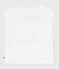 T-shirt a maniche corte in cotone bambina bianco