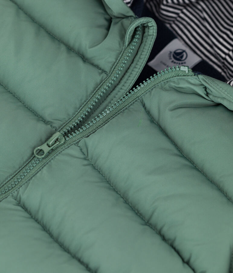 Piumino riciclato beb&egrave; verde