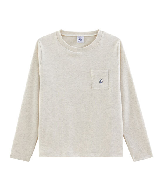 T-shirt maniche lunghe bambino beige MONTELIMAR CHINE