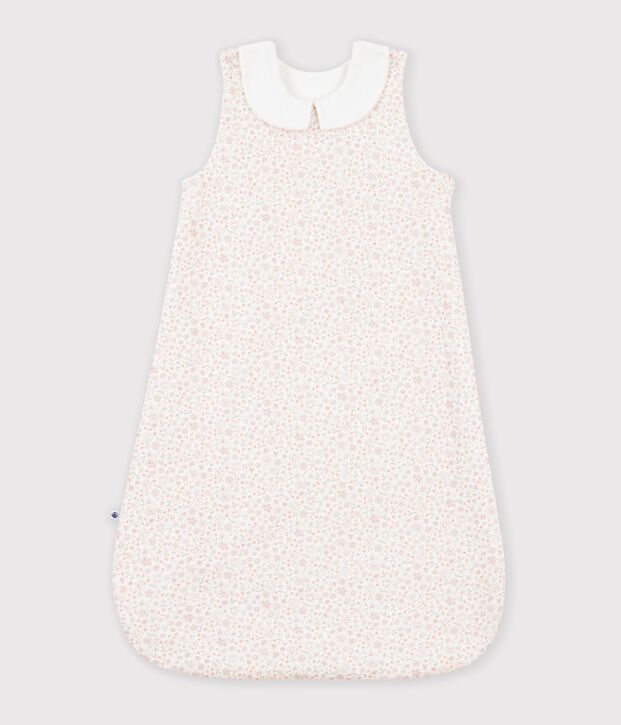 Sacco nanna neonato in cotone con stampa a fiori TOG 1,5 bianco/multicolore