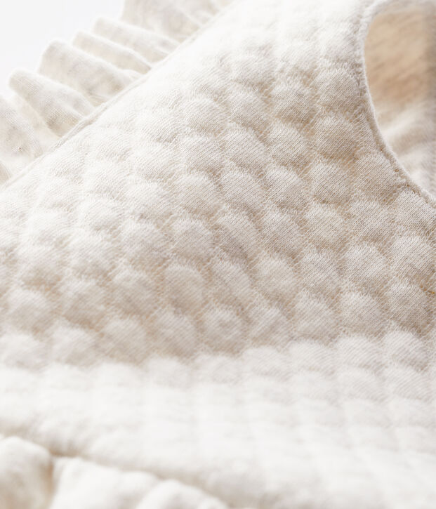 Salopette lunga beb&egrave; femmina beige