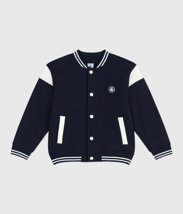 Giacca stile teddy bambino in cotone tinta unita SMOKING