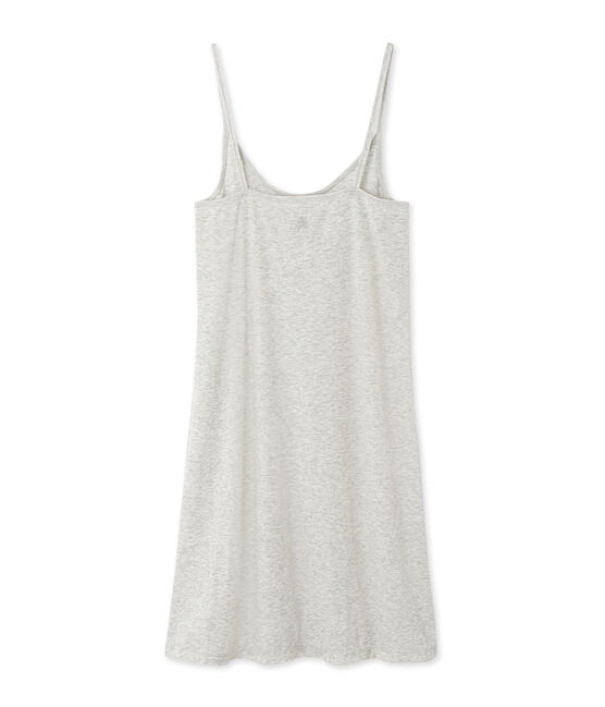 Chemise à bretelles femme en coton léger grigio BELUGA CHINE
