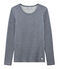 T-shirt a maniche lunghe super caldo donna blu SMOKING/bianco MARSHMALLOW
