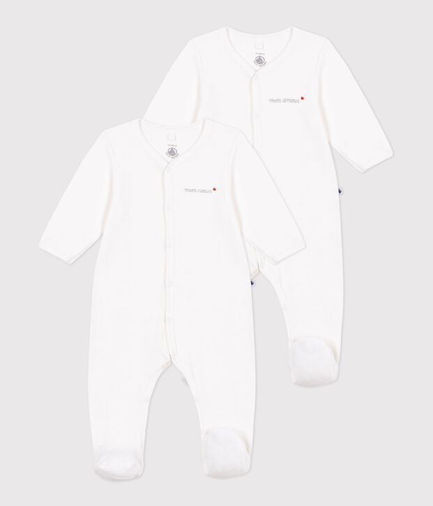 Set di pigiami in ciniglia tinta unita neonato multicolore