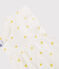 Pigiama corto con soli bambina in cotone bianco MARSHMALLOW/ ORGE