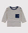 T-shirt maniche lunghe bebè in cotone bianco AVALANCHE/ MEDIEVAL