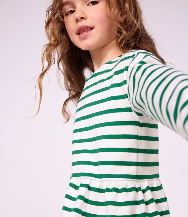 Marini&egrave;re in cotone bambino verde/verde