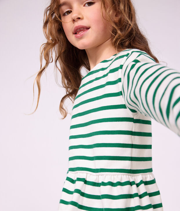 Marini&egrave;re in cotone bambino verde/verde