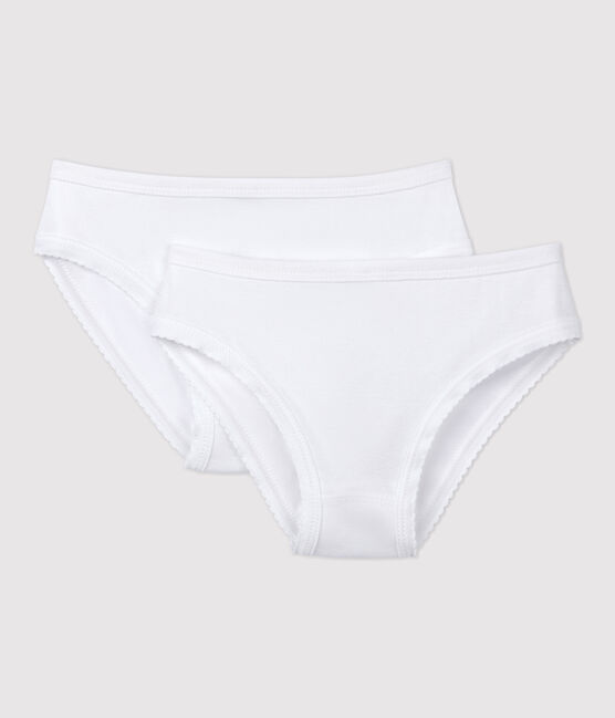 Confezione da 2 slip bianchi ragazza variante 1