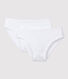 Confezione da 2 slip bianchi ragazza