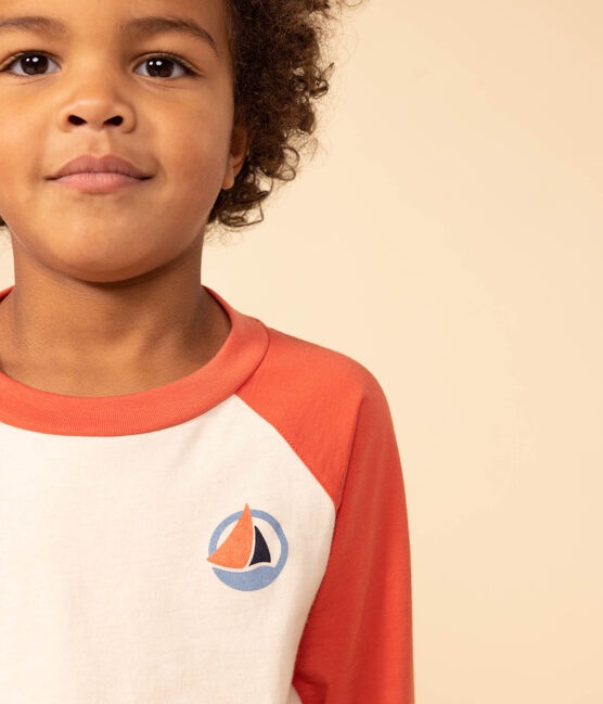 T-shirt a maniche lunghe in cotone bambino  AVALANCHE/ OURSIN