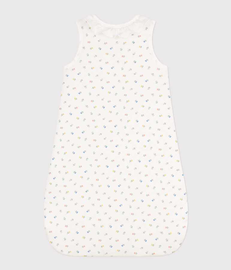 Sacco nanna a fiori in cotone TOG 2 bianco/multicolore