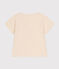 T-shirt a maniche corte bebè in jersey fiammato ecru AVALANCHE