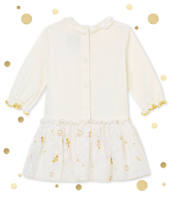 Abito in tulle per bebé femmina bianco MARSHMALLOW/bianco MULTICO