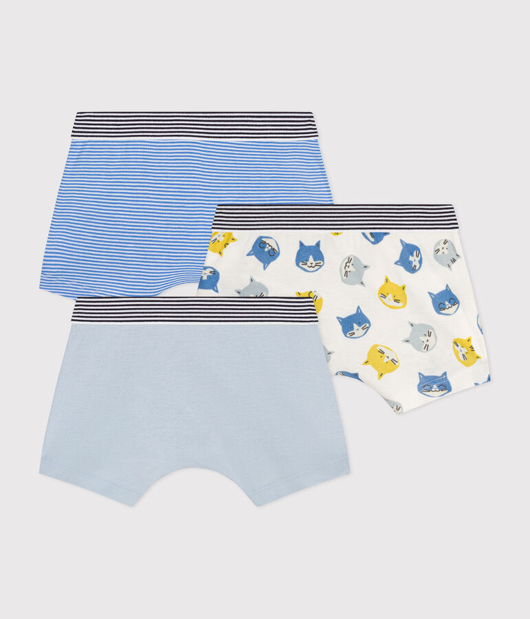 Confezione da 3 boxer gatto in cotone bambino multicolore
